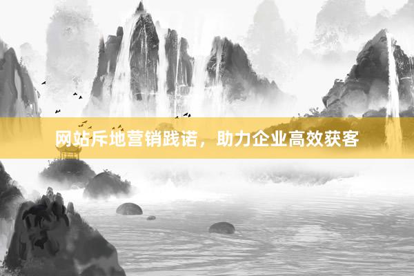 网站斥地营销践诺，助力企业高效获客